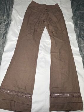 Love Tree Taupe Brown Drawstring Lounge Pants